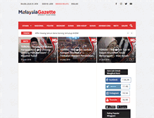 Tablet Screenshot of malaysiagazette.com